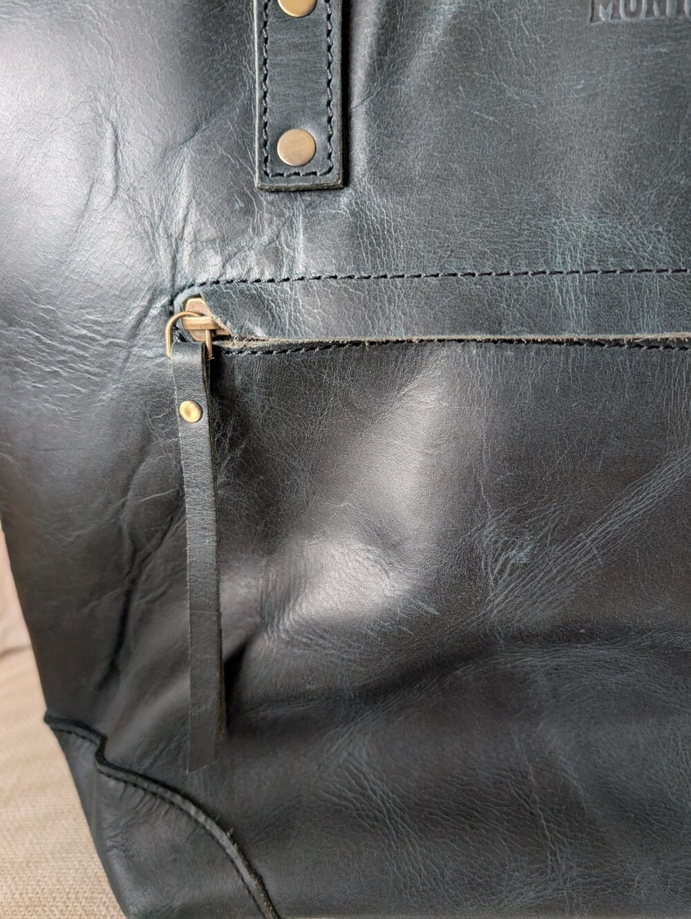 Montana Hudson Leather Tote Bag Multi Purpose Work, Travel, School - Picture 8 of 16
